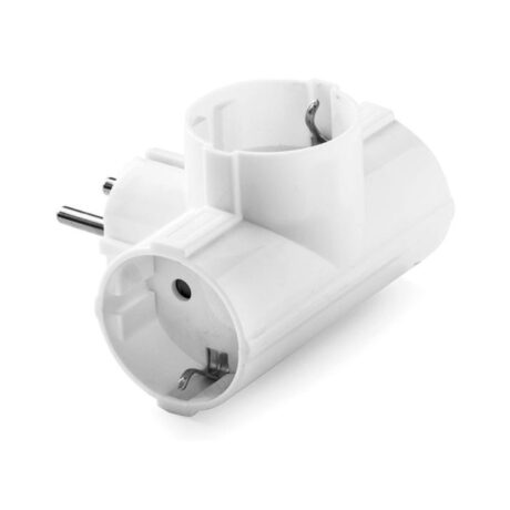 ADAPTER 3 STOPCONTACTEN ONLEX WIT PP 4,8MM 16A