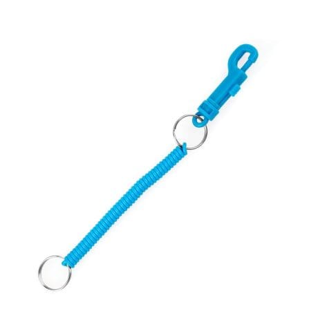 CARABINER PLASTIC SPIRAL ASSORTED 70MM