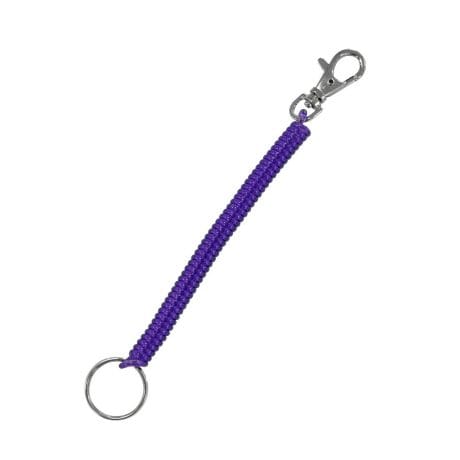 CARABINER METAL SPIRAL ASSORTED 40MM