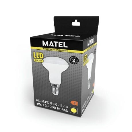 LED LAMP REFLECTOR MATEL E14 R50 6W WARM
