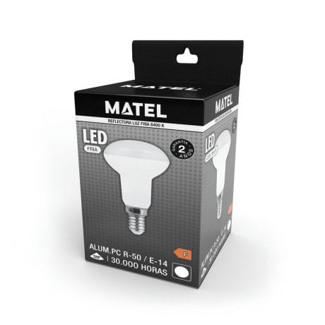 LED LAMP REFLECTOR MATEL E14 R50 6W COOL