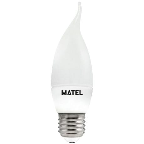LED BULB CANDLE FLAME MATEL E27 6W WARM