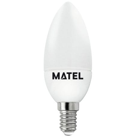 LED BULB CANDLE MATEL E14 5W NEUTRAL