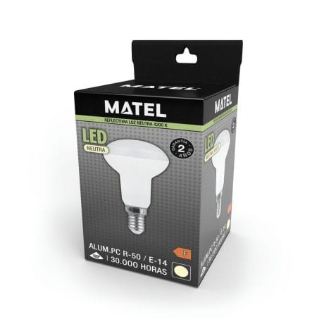 LED LAMP REFLECTOR MATEL E14 R50 6W NEUTRAAL