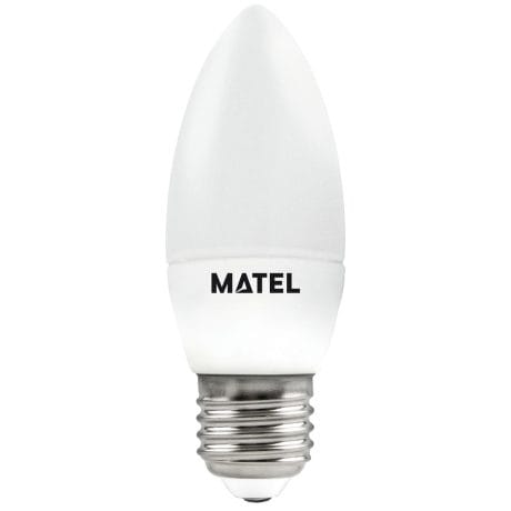 LED BULB CANDLE MATEL DIMMABLE 7W E27 WARM