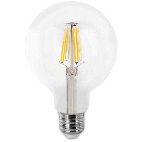 LED GLOBE GLOEIDRAAD MATEL E27 G80 8W WARM HELDER