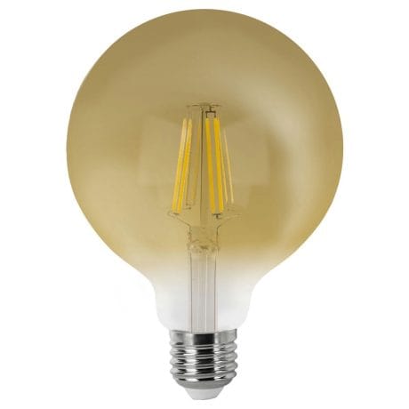 LED BULB GLOBE G95 FILAMENT VINTAGE MATEL E27 6W