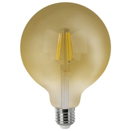 LED BULB GLOBE G125 FILAMENT VINTAGE MATEL E27 6W