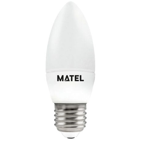 LED BULB CANDLE MATEL 5W E27 WARM (3 INTENSITIES)