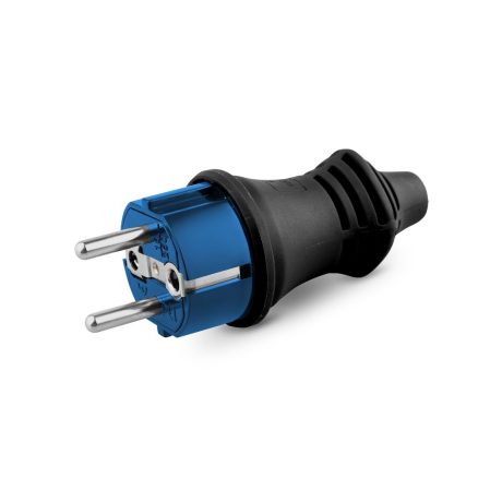 INDUSTRIAL PLUG 16A. RUBBER IP44