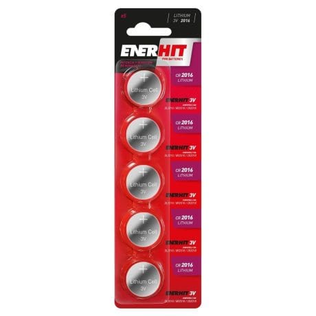 LITHIUM BUTTON BATTERY ENERHIT 3V CR-2016