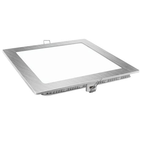SQUARE LED DOWNLIGHT SILVER MATEL 9W COOL