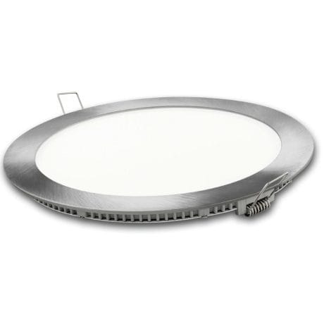 TRICOLOUR LED DOWNLIGHT MATEL 18W ROUND SILVER