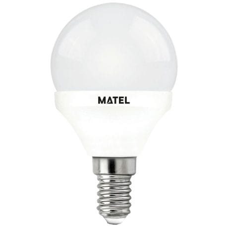 LED BULB SPHERICAL MATEL E14 5W WARM (3 INTENSITIES)