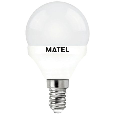 LED BULB SPHERICAL MATEL E14 5W NEUTRAL (3 INTENSITIES)