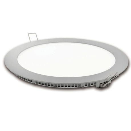 ROUND FLAT LED DOWNLIGHT MATEL SILVER 18W NEUTRAL