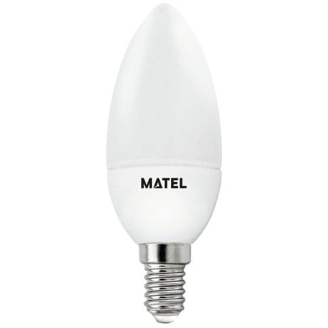 LED BULB CANDLE MATEL 5W E14 NEUTRAL (3 INTENSITIES)