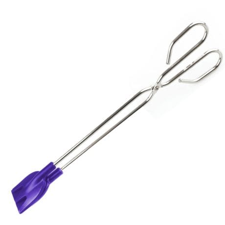STAINLESS STEEL TONGS WITH SILICONE SHOVEL 38CM