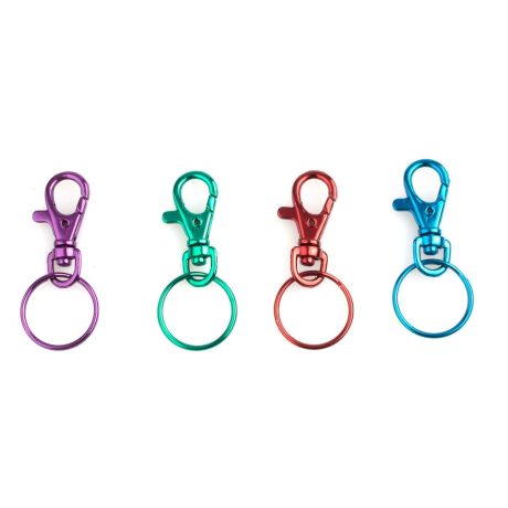 CARABINER METAL COLOURS ASSORTED 35MM