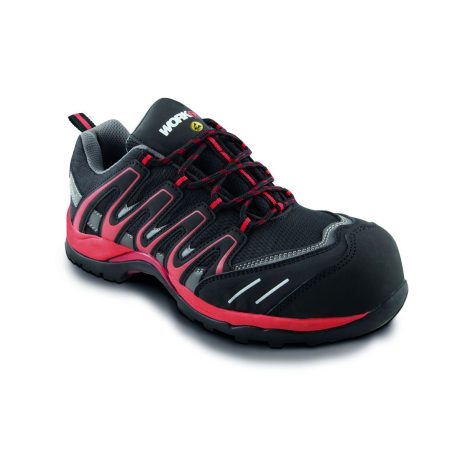 SAFETY SHOE ESD WORKFIT TRAIL RED No.46
