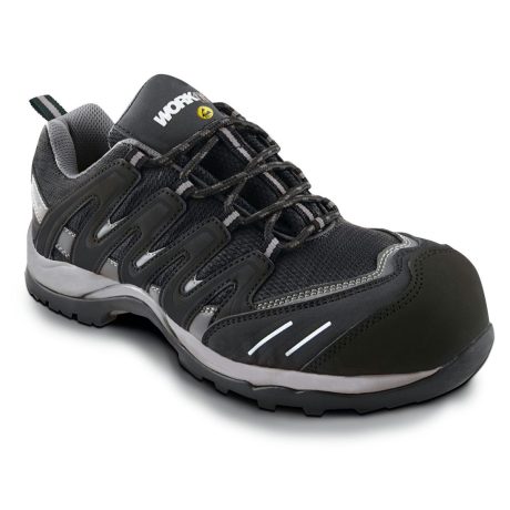 SAFETY SHOE ESD WORKFIT TRAIL BLACK No.41